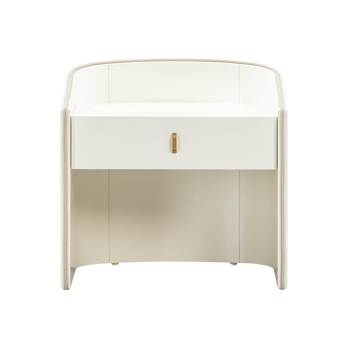 TOV Collins Cream Lacquer Nightstand