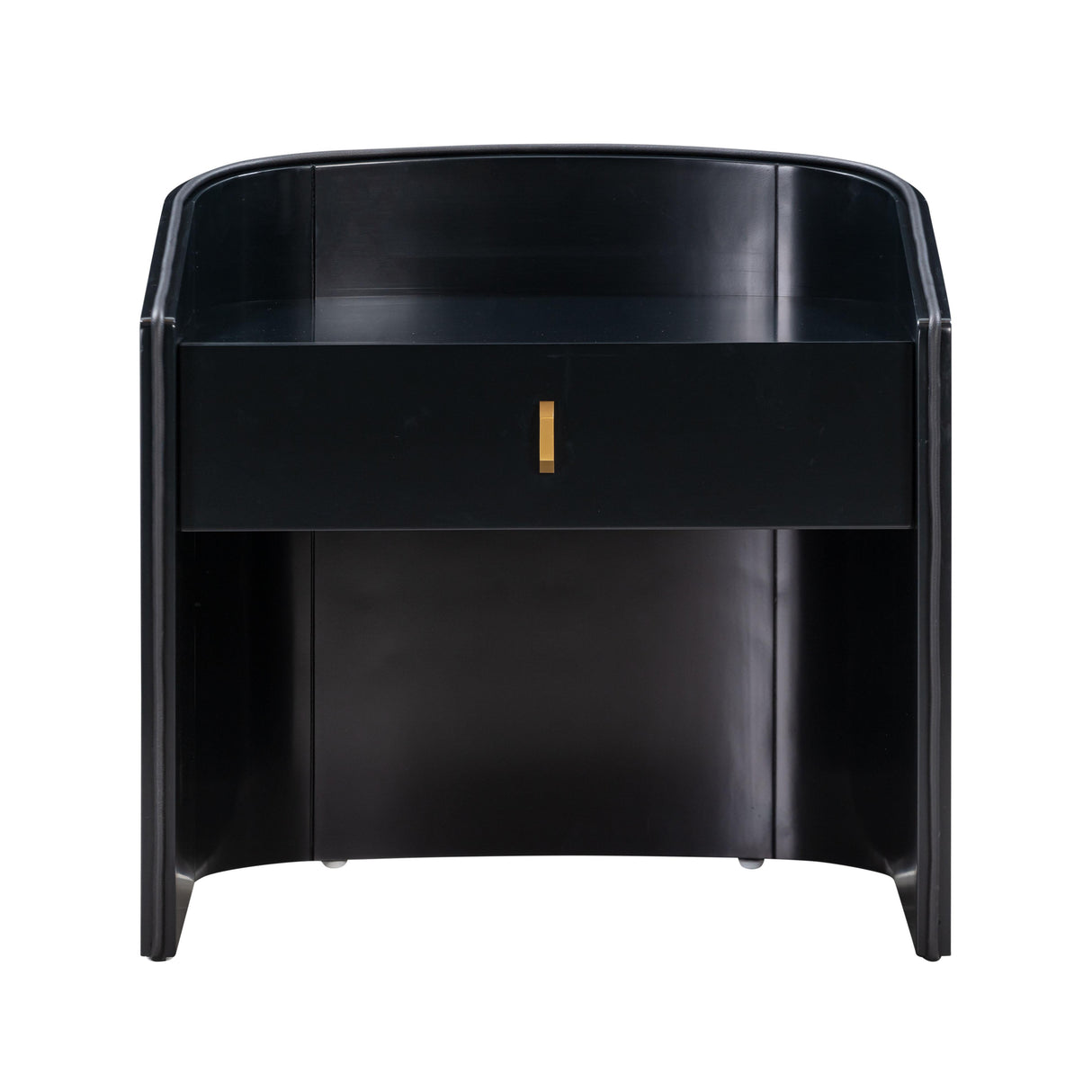 TOV Collins Black Lacquer Nightstand