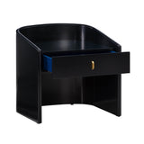TOV Collins Black Lacquer Nightstand
