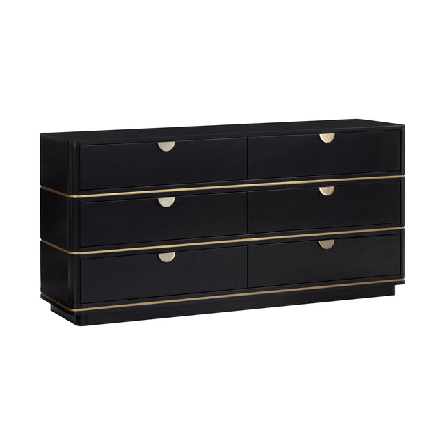 TOV Julieta Black 6 Drawer Dresser