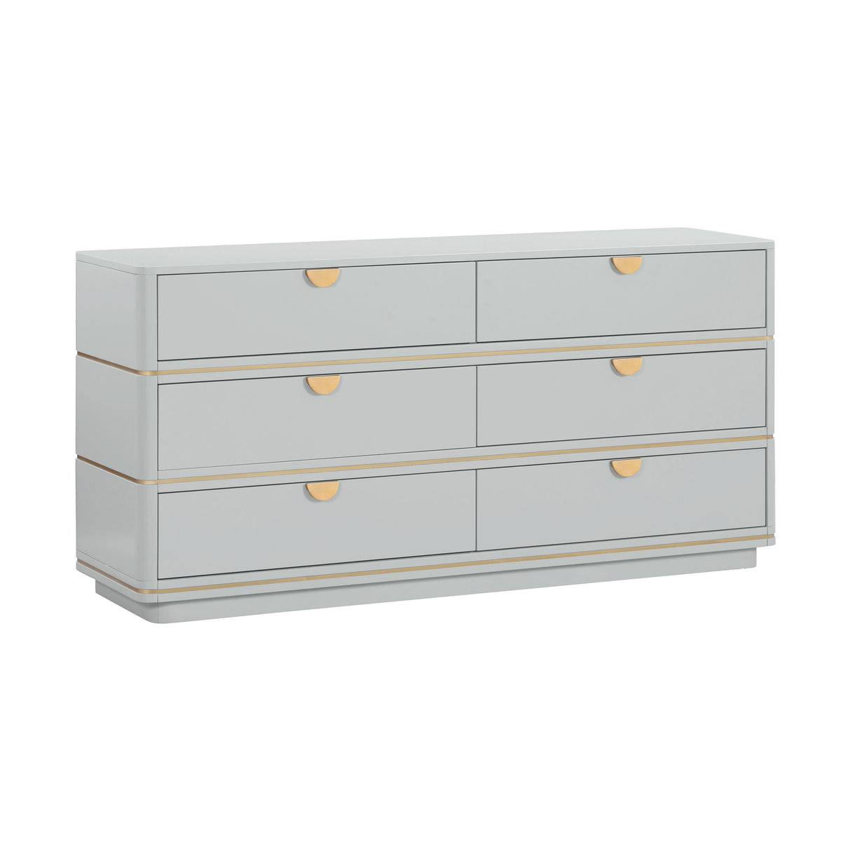 TOV Julieta Grey 6 Drawer Dresser