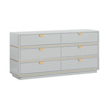 TOV Julieta Grey 6 Drawer Dresser