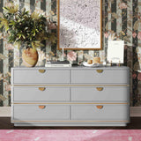TOV Julieta Grey 6 Drawer Dresser