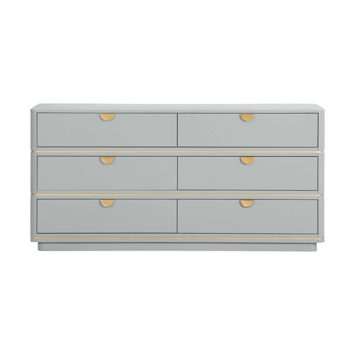 TOV Julieta Grey 6 Drawer Dresser