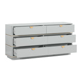 TOV Julieta Grey 6 Drawer Dresser