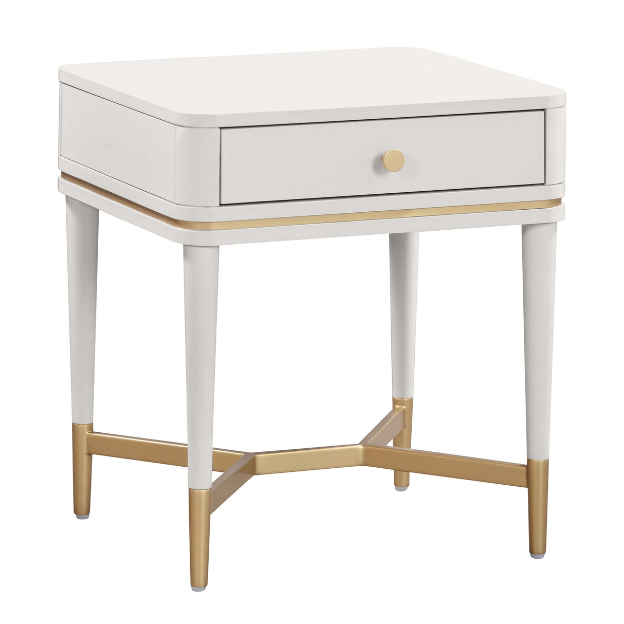TOV Julieta Cream Nightstand