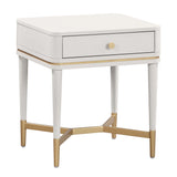 TOV Julieta Cream Nightstand