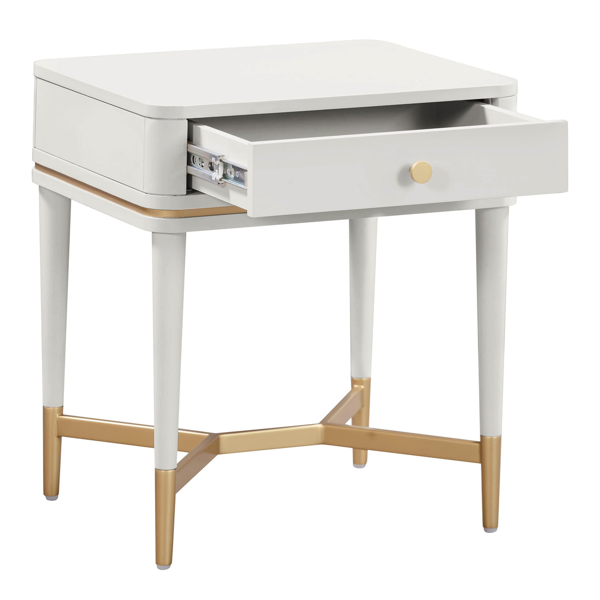 TOV Julieta Cream Nightstand
