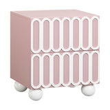 TOV Tori Motif Mauve Nightstand