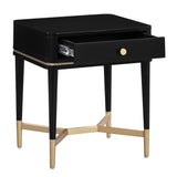 TOV Julieta Black Nightstand