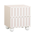 TOV Tori Motif Taupe Nightstand