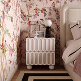 TOV Tori Motif Taupe Nightstand