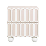 TOV Tori Motif Taupe Nightstand