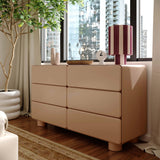 TOV Tammy Taupe 6-Drawer Dresser