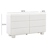 TOV Tammy White 6-Drawer Dresser