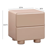 TOV Tammy Taupe Nightstand