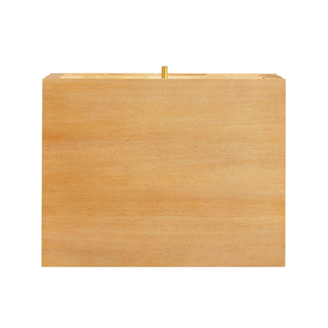 TOV Grappa Natural Wood & Rattan Wavy Nightstand