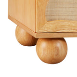 TOV Grappa Natural Wood & Rattan Wavy Dresser