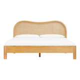 TOV Grappa Natural Wood & Rattan King Bed