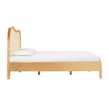 TOV Grappa Natural Wood & Rattan King Bed