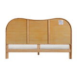TOV Grappa Natural Wood & Rattan King Bed