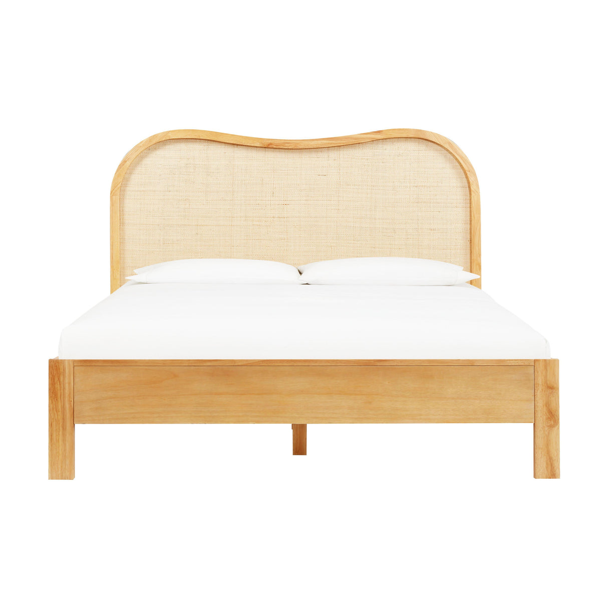 TOV Grappa Natural Wood & Rattan Queen Bed