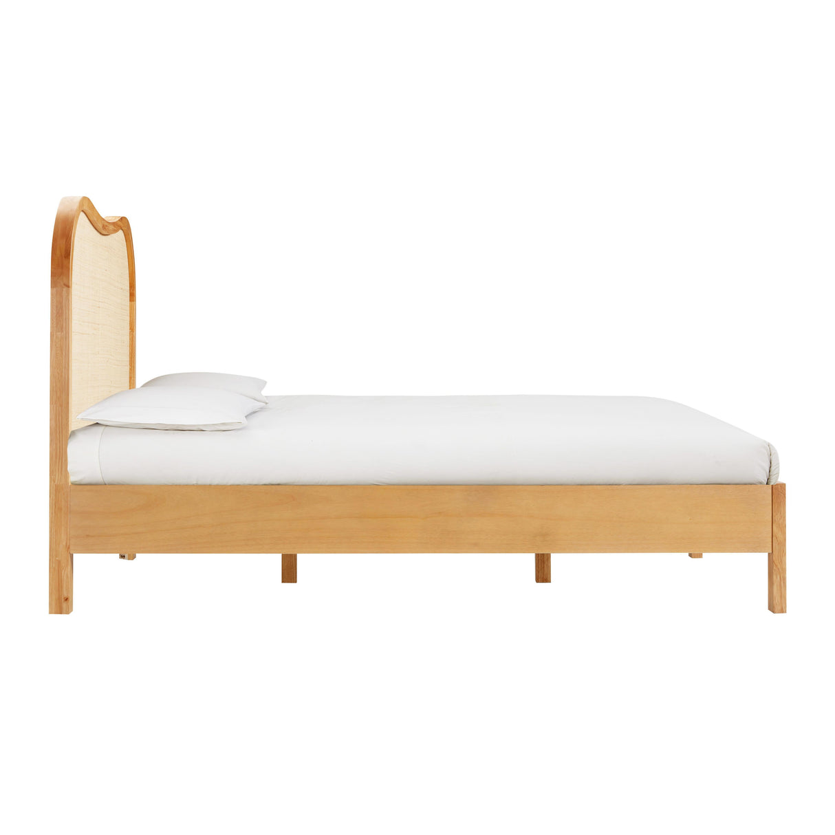 TOV Grappa Natural Wood & Rattan Queen Bed