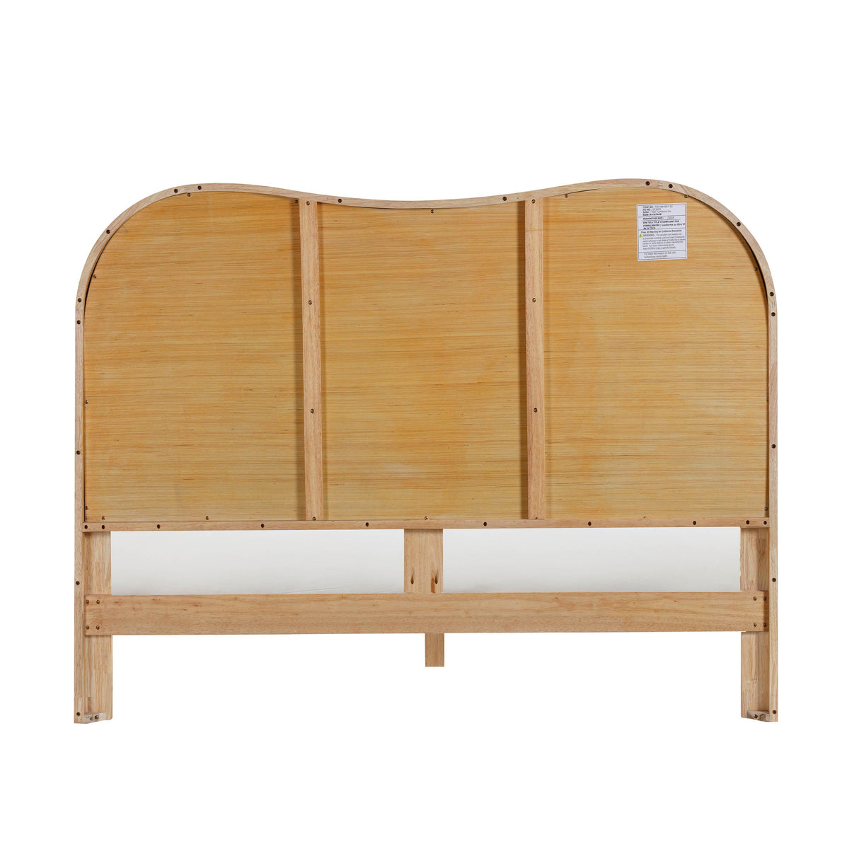 TOV Grappa Natural Wood & Rattan Queen Bed