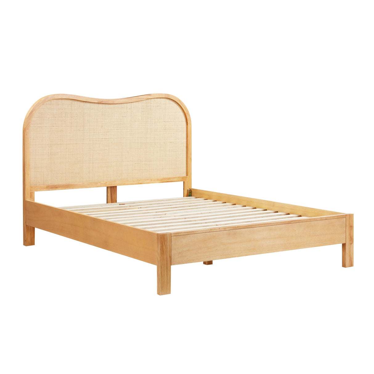 TOV Grappa Natural Wood & Rattan Queen Bed