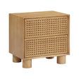 TOV Miles Natural Rubberwood Nightstand