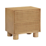 TOV Miles Natural Rubberwood Nightstand