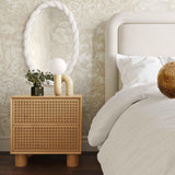 TOV Miles Natural Rubberwood Nightstand