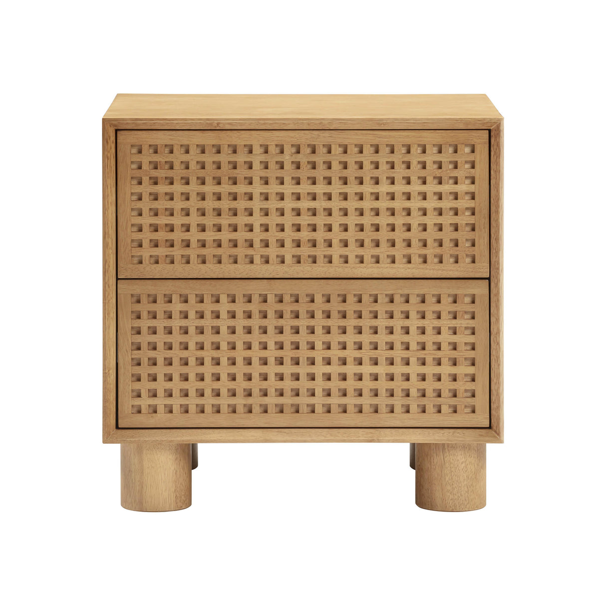 TOV Miles Natural Rubberwood Nightstand