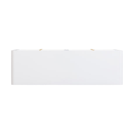 TOV Patty White Rattan 6 Drawer Dresser