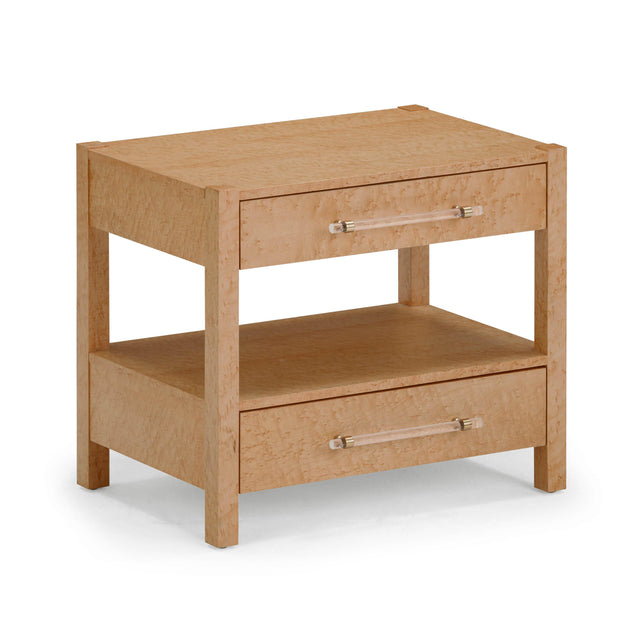 TOV Brandyss Birdseye Maple 2-Drawer Nightstand