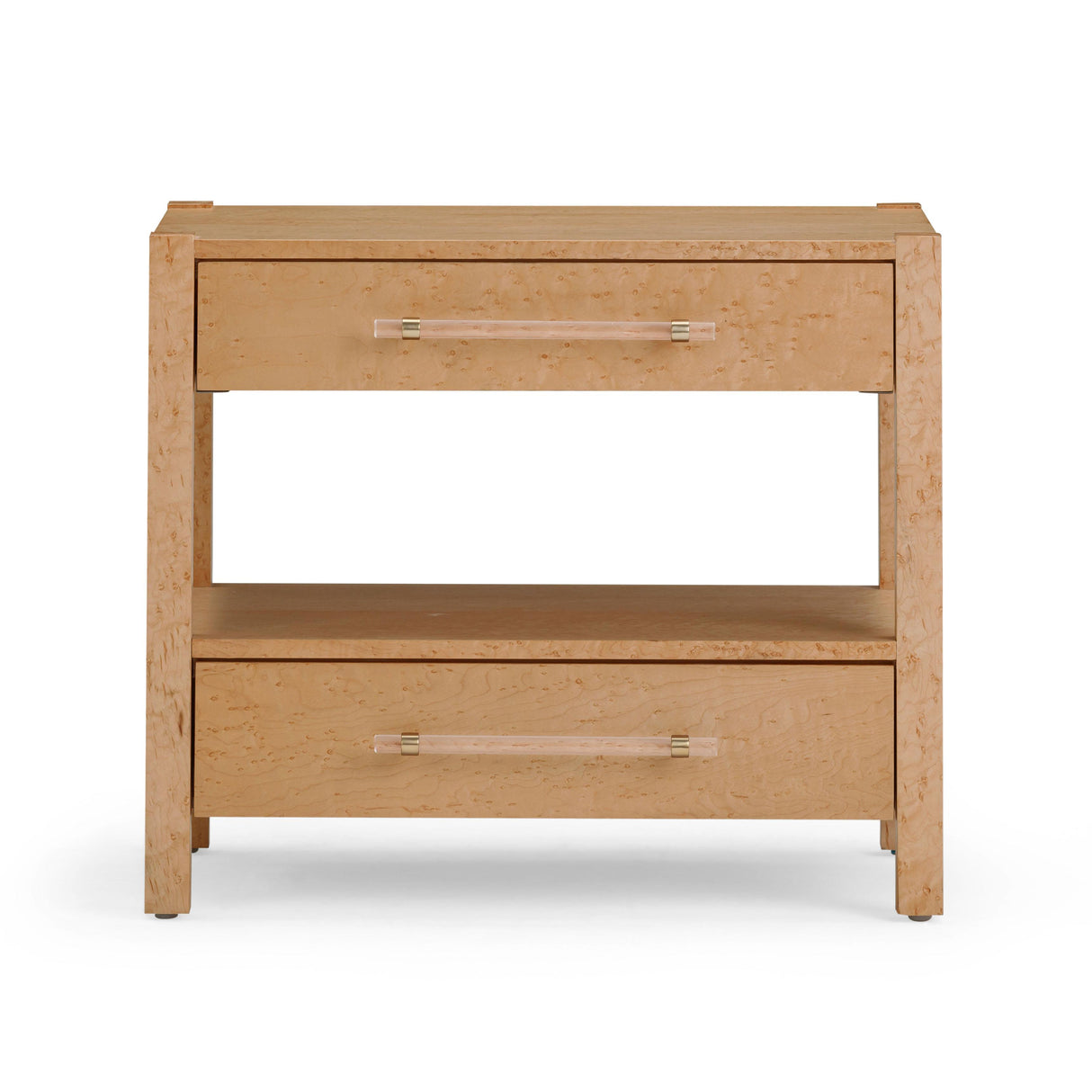 TOV Brandyss Birdseye Maple 2-Drawer Nightstand