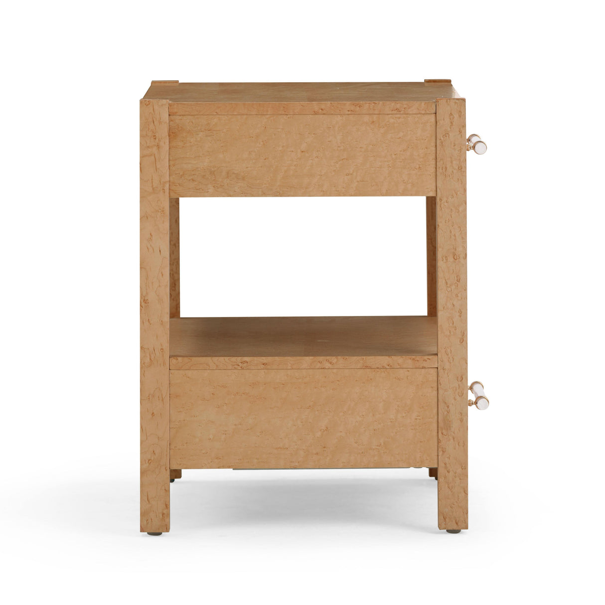 TOV Brandyss Birdseye Maple 2-Drawer Nightstand