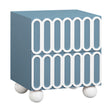 TOV Tori Motif Blue Nightstand