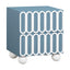 TOV Tori Motif Blue Nightstand