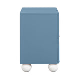 TOV Tori Motif Blue Nightstand