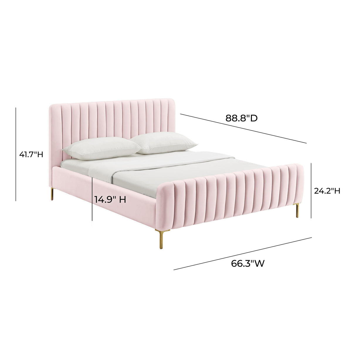 TOV Angela Blush Bed in Queen