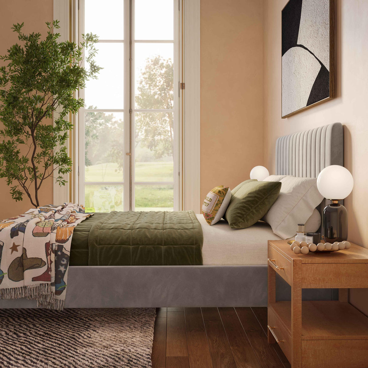 TOV Angela Grey Bed in Full