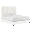 TOV Arabelle White Velvet Bed in King