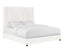 TOV Arabelle White Velvet Bed in Queen