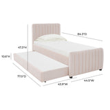 TOV Angela Blush Trundle in Twin