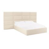 TOV Eliana Cream Velvet Queen Wings (Set of 2)