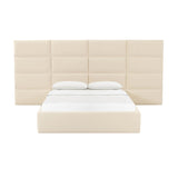 TOV Eliana Cream Velvet Queen Wings (Set of 2)