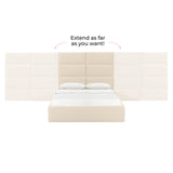 TOV Eliana Cream Velvet Queen Wings (Set of 2)