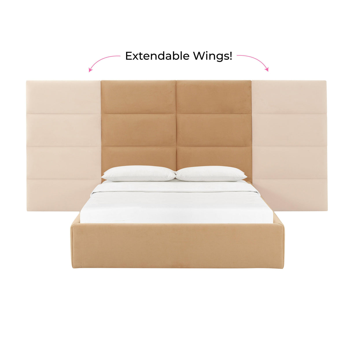TOV Eliana Honey Velvet Queen Wings (Set of 2)