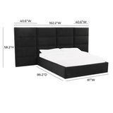 TOV Eliana Black Velvet King Wings (Set of 2)